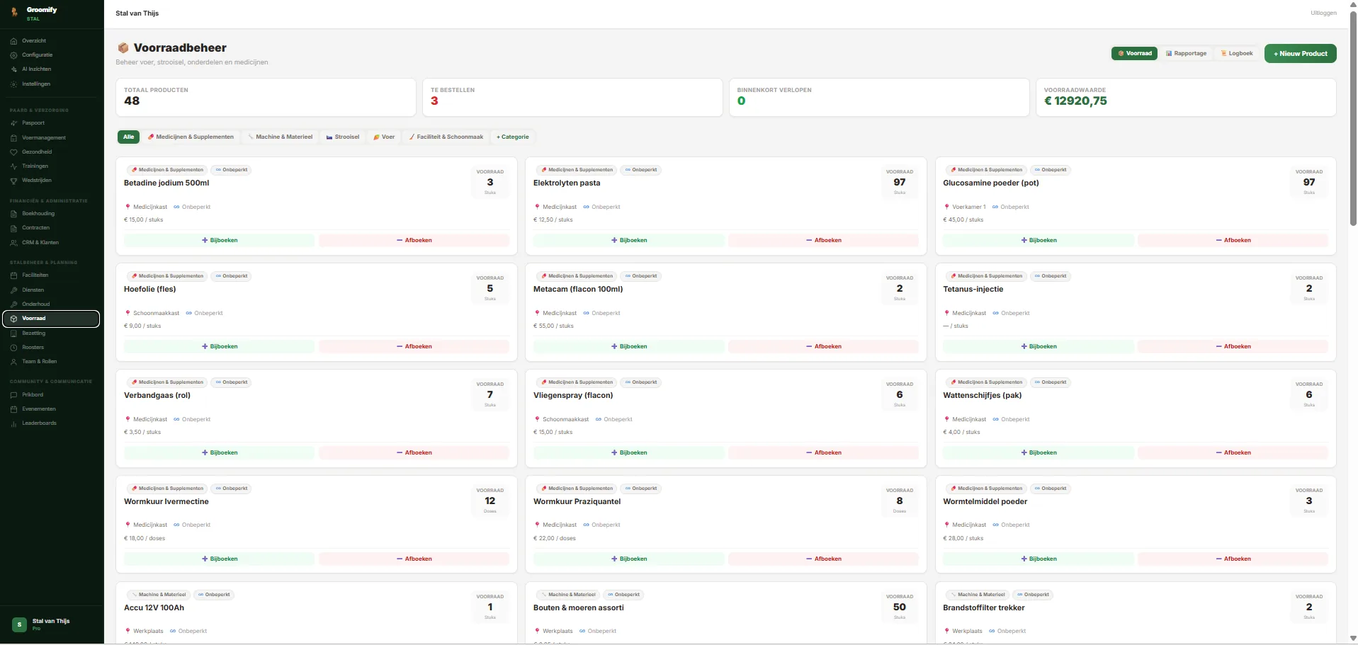 Groomify Business — Stal Dashboard screenshot 5